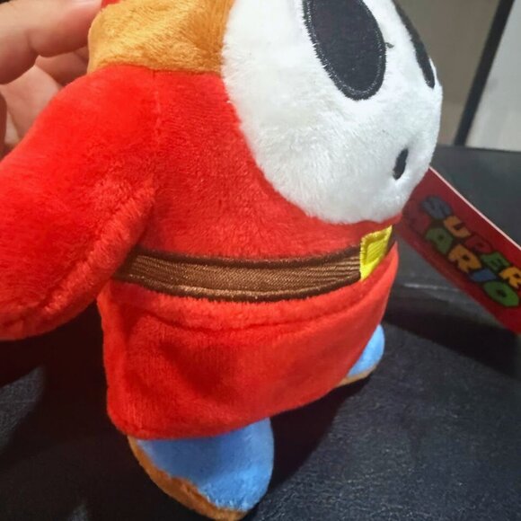 Super Mario SHY GUY Red Enemy 6" Plush Stuffed animal Toy Nintendo w/ Tags - Picture 4 of 13